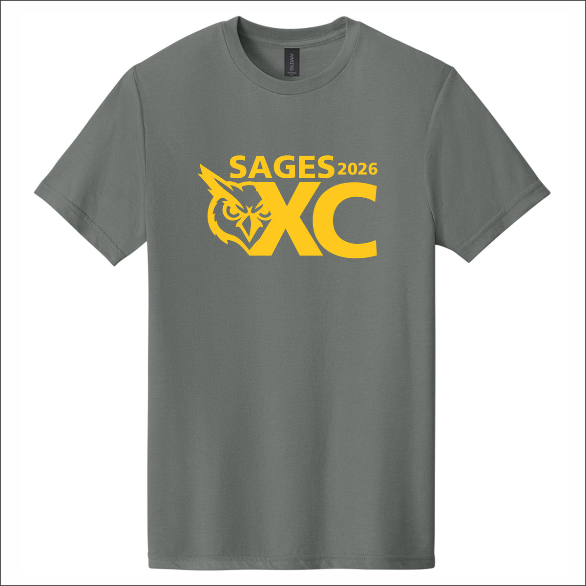 Monticello Cross Country Gildan Heathered Softstyle Short Sleeve T-shirt