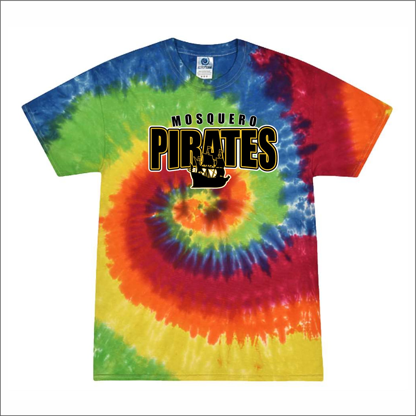 Mosquero Schools Tie-Dye T-shirt - Des. B