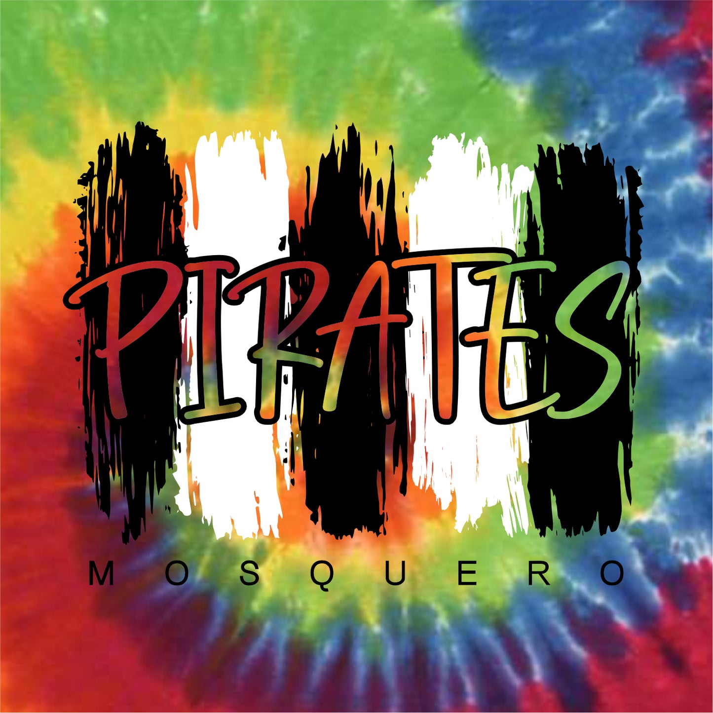 Mosquero Schools Tie-Dye T-shirt - Des. A