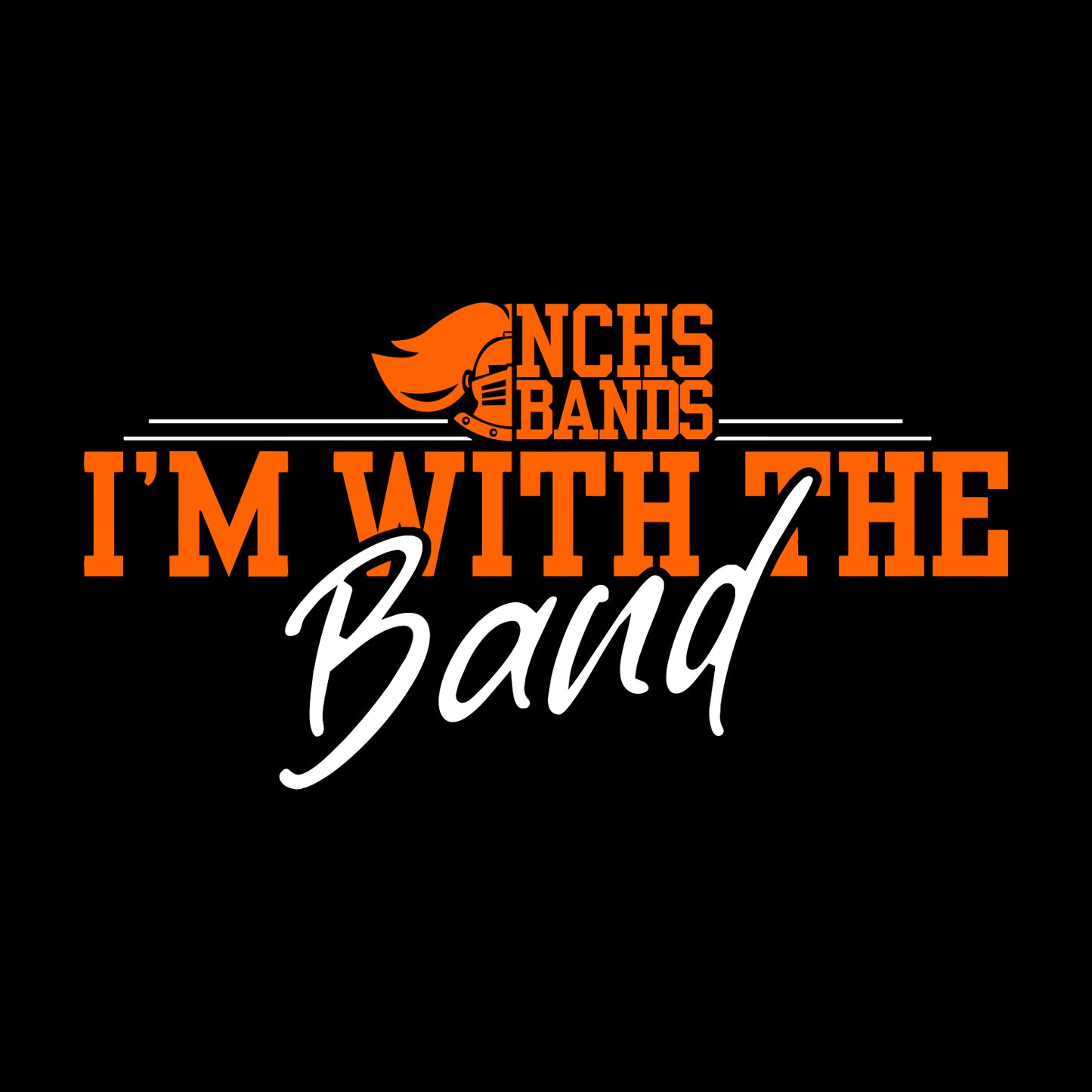 NCHS Bands Fan Favorite 80/20 Hooded Sweatshirt - Design B