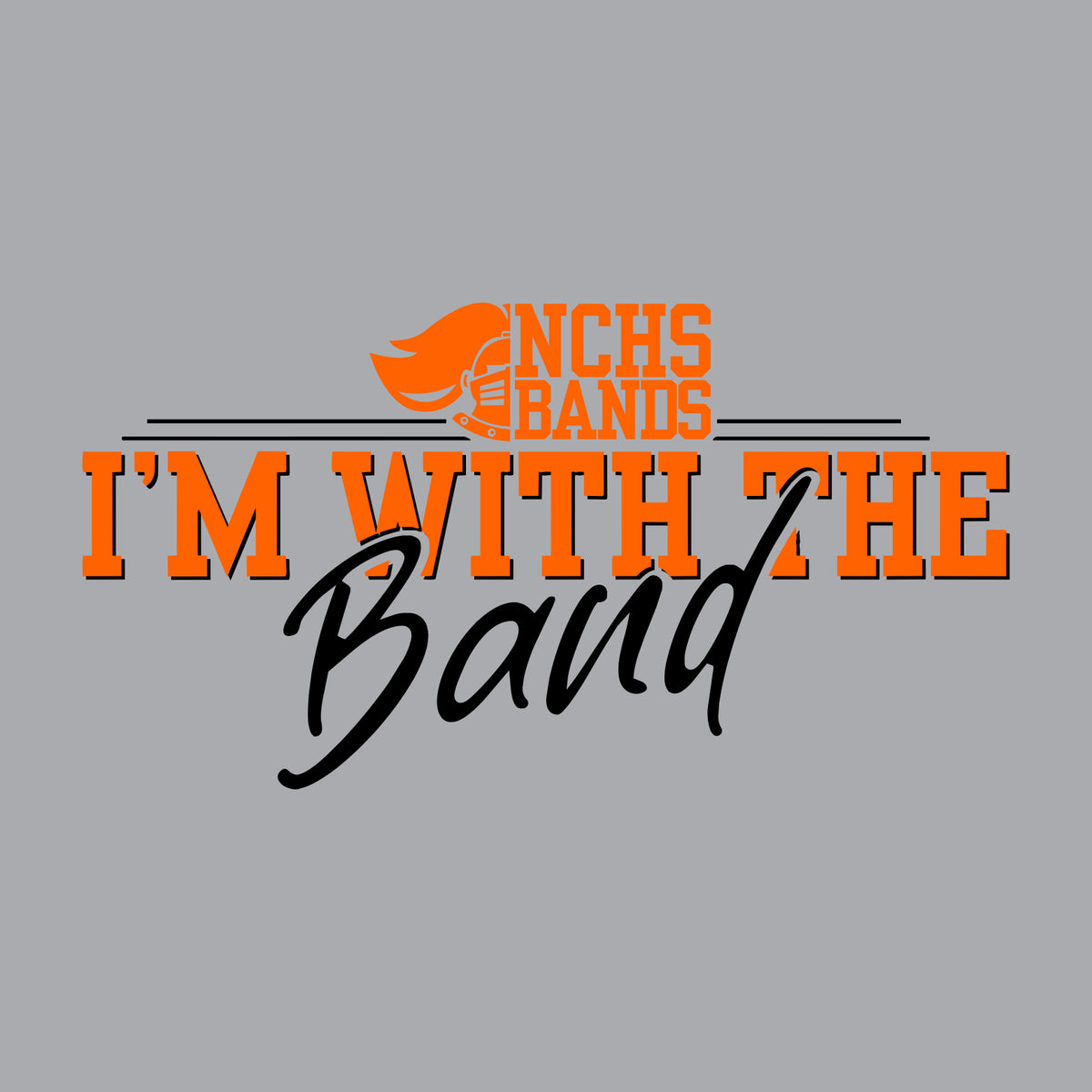 NCHS Bands Fan Favorite 80/20 Hooded Sweatshirt - Design B