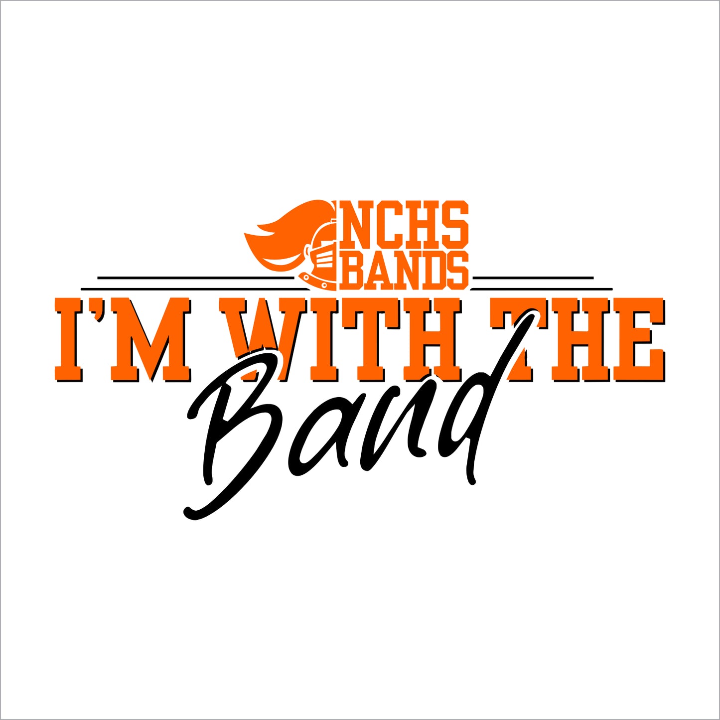 NCHS Bands Softstyle Short Sleeve T-shirt - Design B