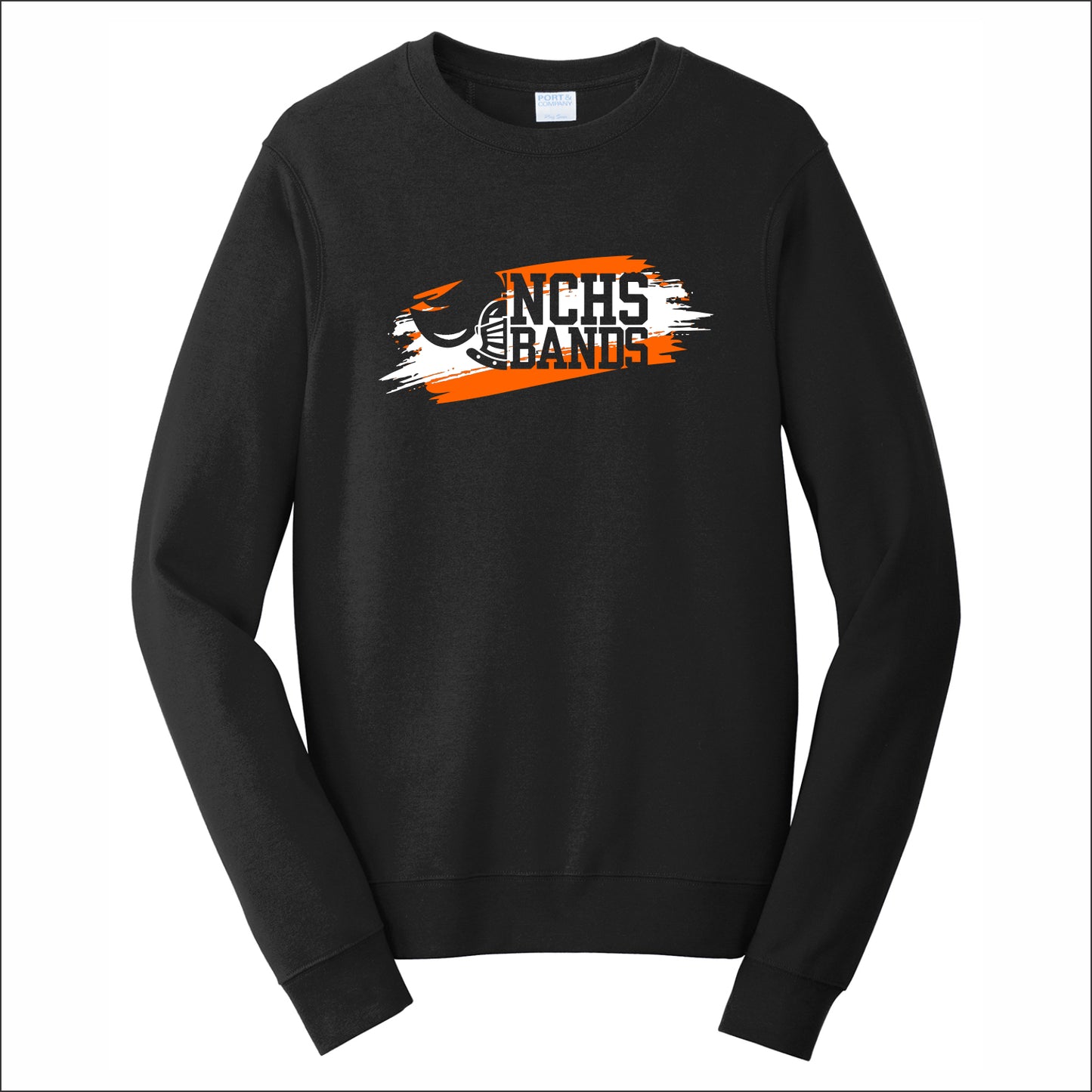 NCHS Bands Fan Favorite 80/20 Crewneck Sweatshirt - Design A