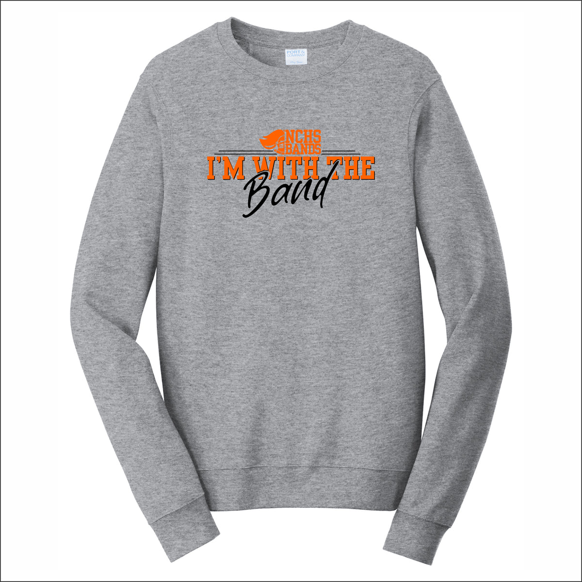 NCHS Bands Fan Favorite 80/20 Crewneck Sweatshirt - Design B