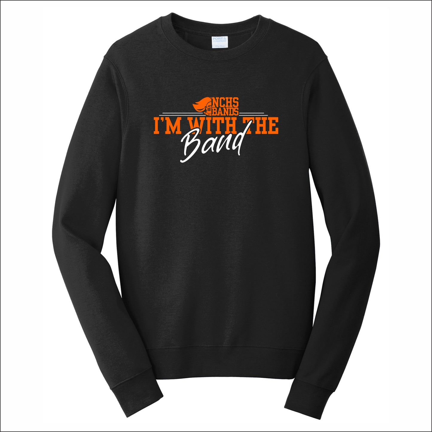 NCHS Bands Fan Favorite 80/20 Crewneck Sweatshirt - Design B