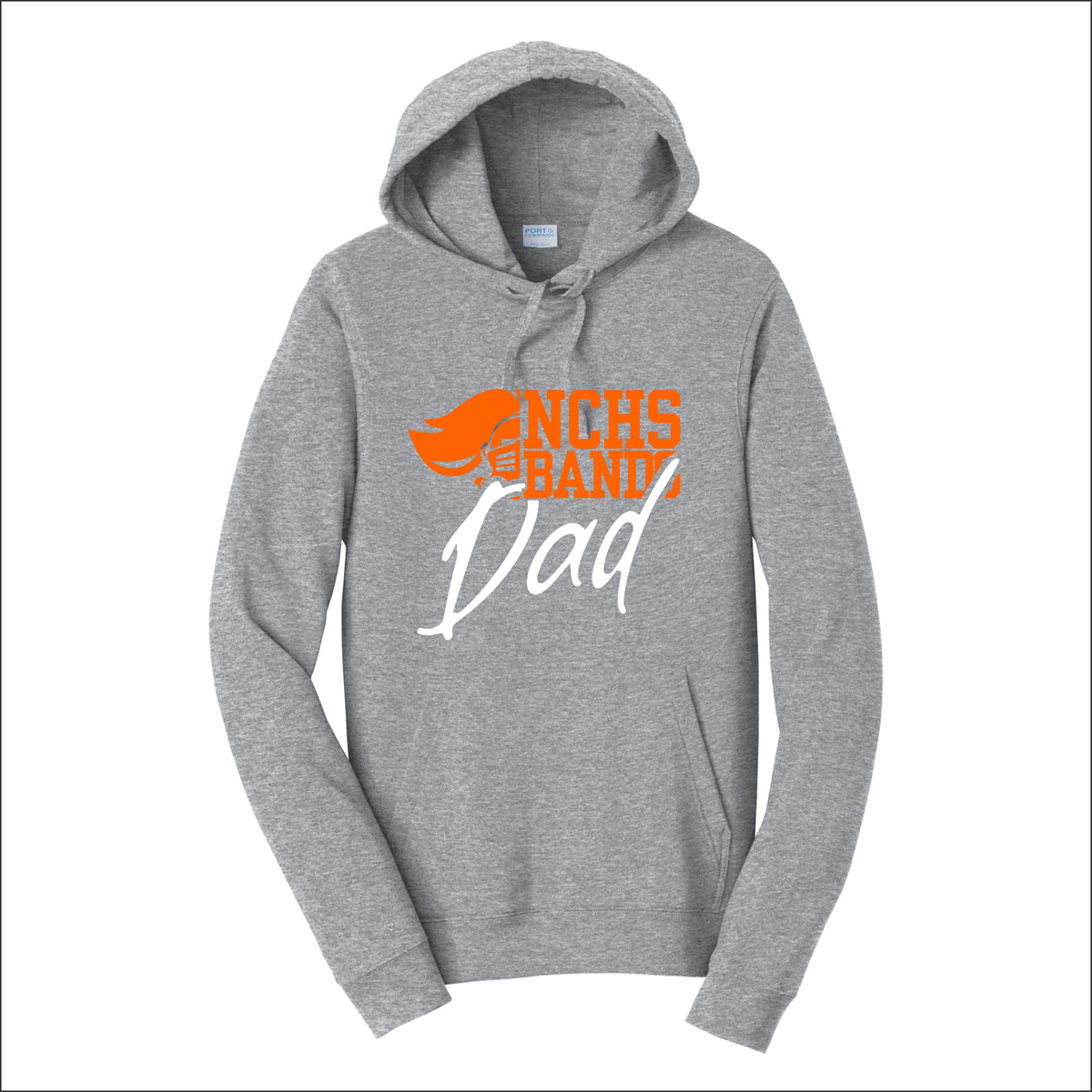 NCHS Bands Fan Favorite 80/20 Hooded Sweatshirt - Design D