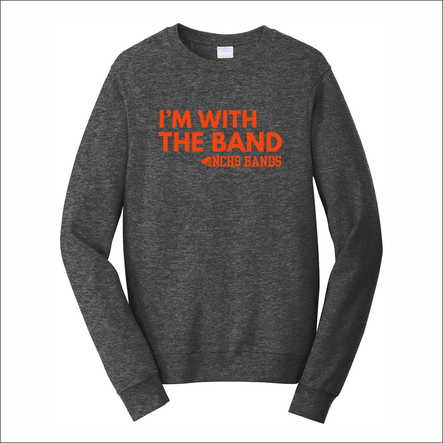 NCHS Bands Fan Favorite 80/20 Crewneck Sweatshirt - Design C