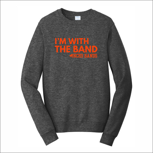 NCHS Bands Fan Favorite 80/20 Crewneck Sweatshirt - Design C