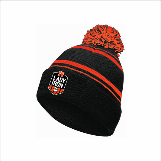 NCHS Lady Iron Soccer Homecoming Knit Pom Beanie