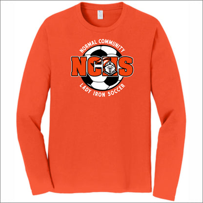 NCHS Lady Iron Soccer Softstyle Long Sleeve T-shirt