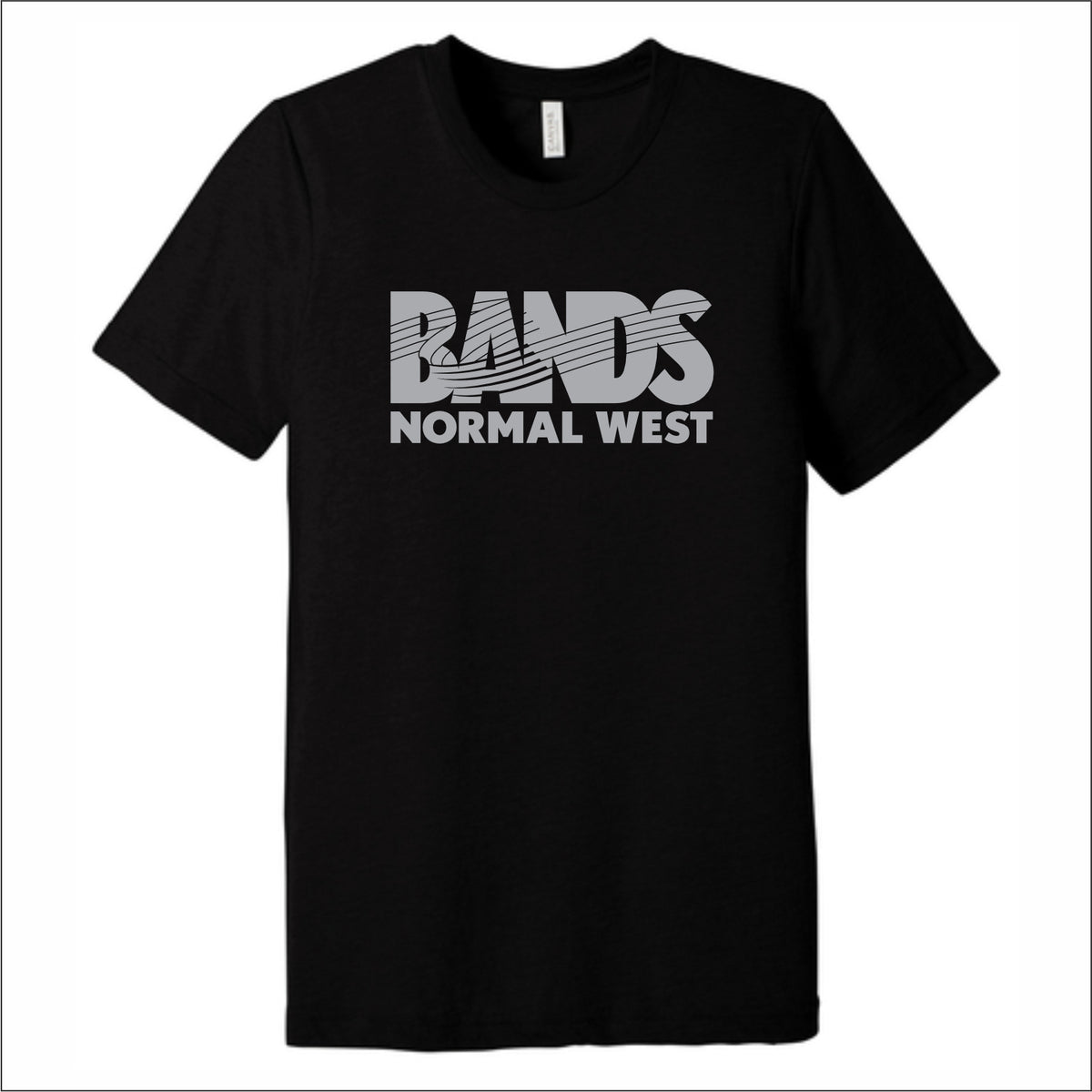 Normal West Bands Tri-blend T-shirt - Des. A