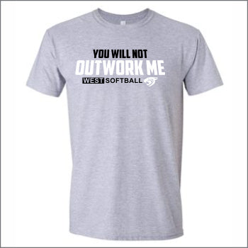 NCWHS Softball Softstyle T-shirt - Des. E