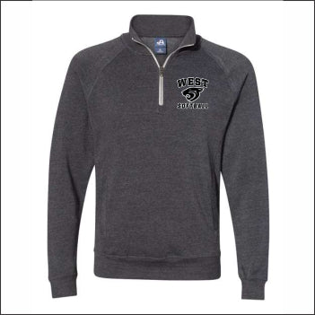 NCWHS Softball Triblend Fleece 1/4 Zip Sweatshirt