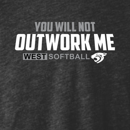 NCWHS Softball TrI-Blend Long Sleeve T-shirt - Des. E