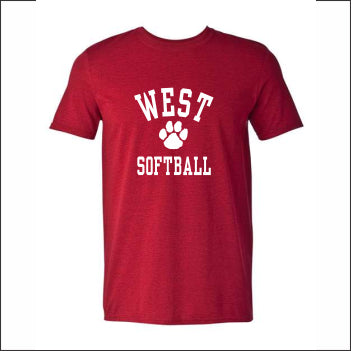 NCWHS Softball Softstyle T-shirt - Des. A