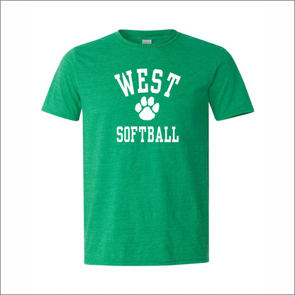 NCWHS Softball Softstyle T-shirt - Des. A