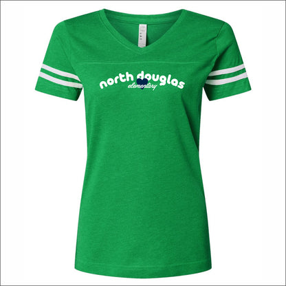 NDouglas Spiritwear Ladies Vintage Football Tee