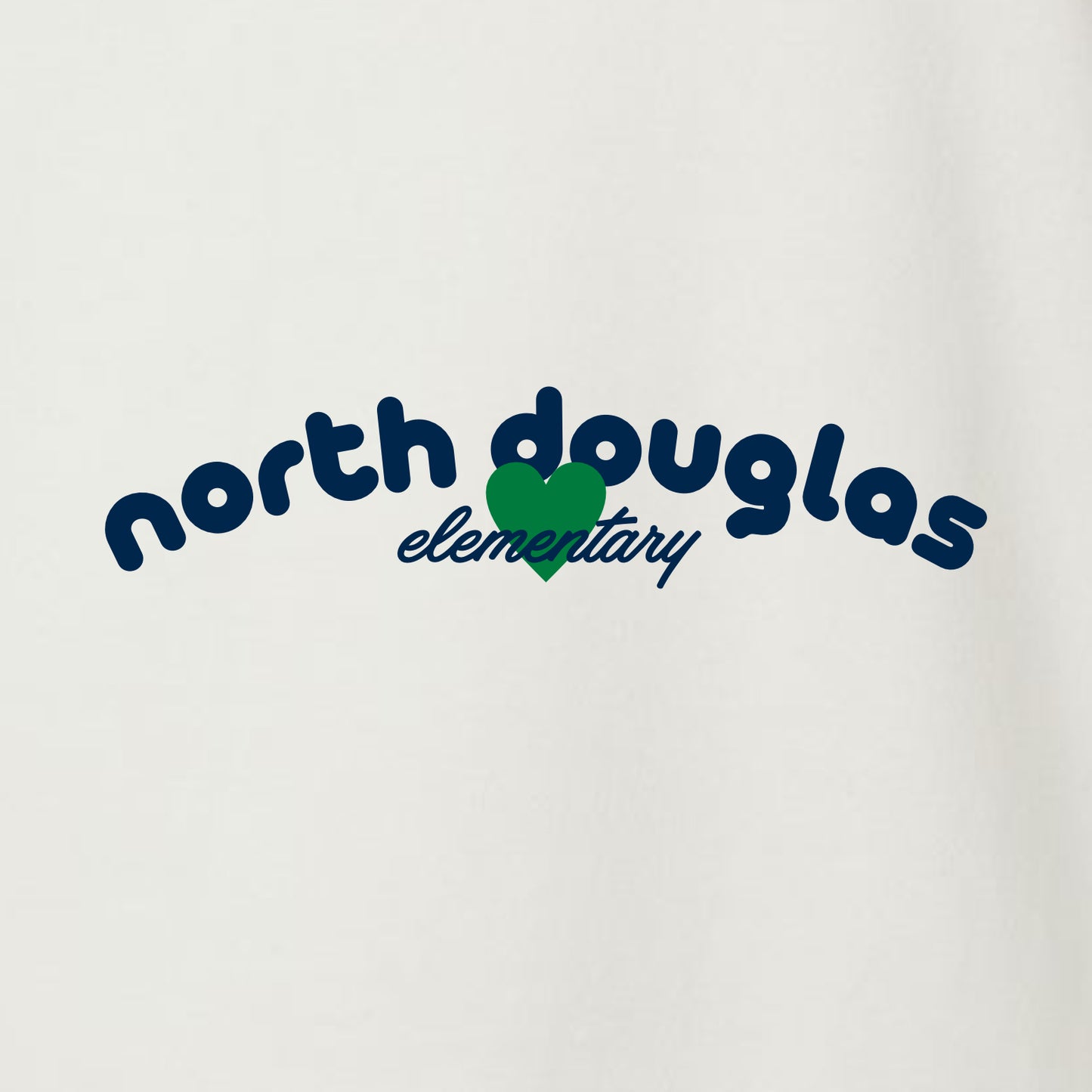 NDouglas Spiritwear Ladies Striped Sleeves Crewneck Sweatshirt