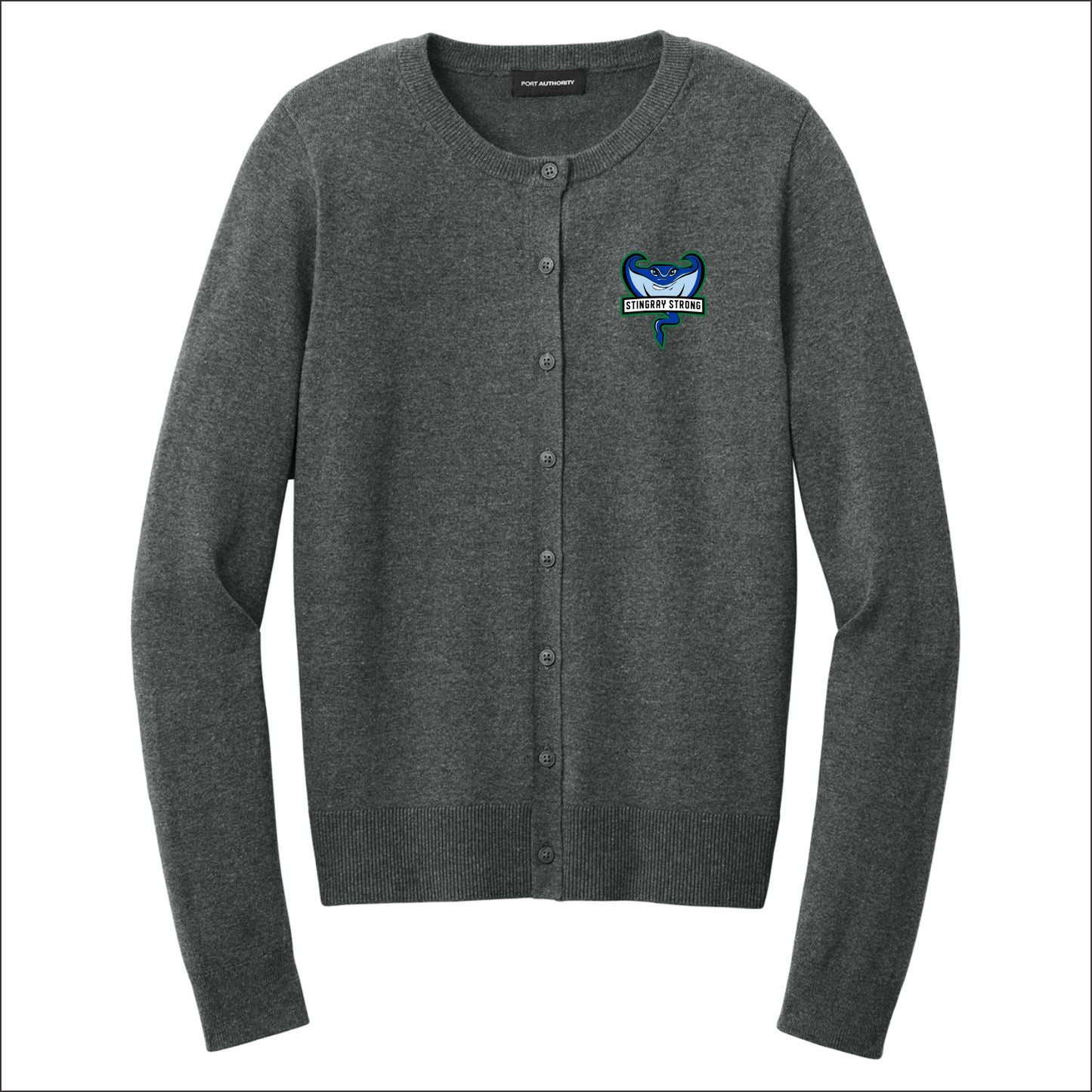 NDouglas Staff Ladies Easy Care Crewneck Cardigan Sweater