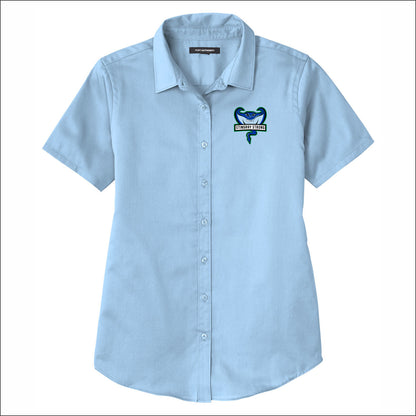 NDouglas Staff Ladies Short Sleeve SuperPro React Twill