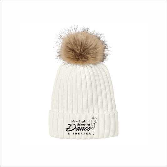NESDT Faux Fur Pom Beanie