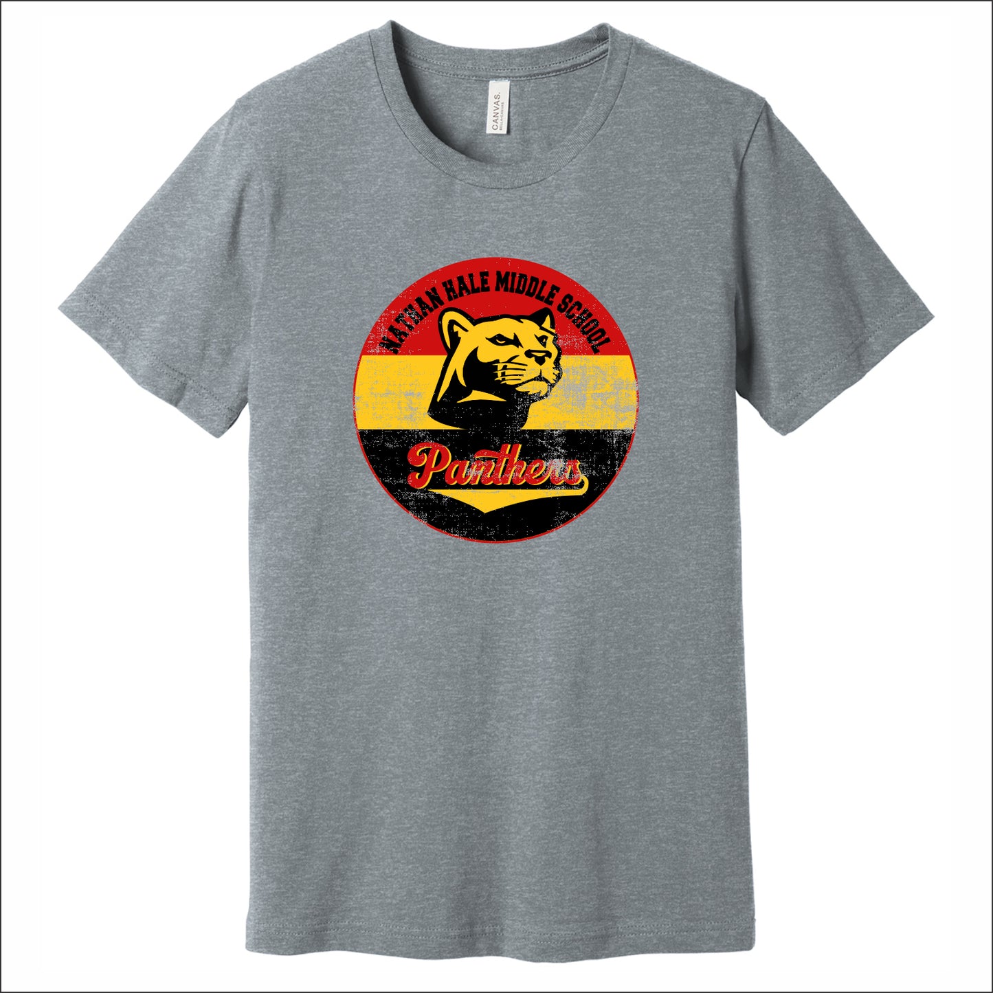 Nathan Hale MS Heathered Soft Jersey Short Sleeve T-shirt - Design B