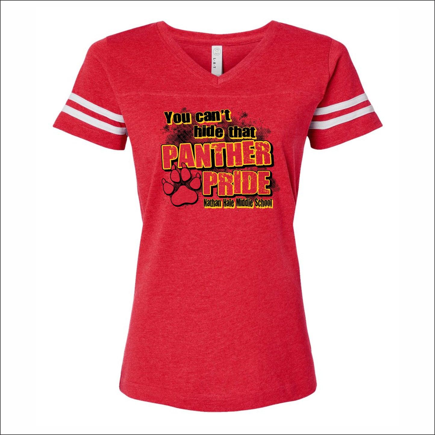 Nathan Hale MS Ladies Vintage Football Tee