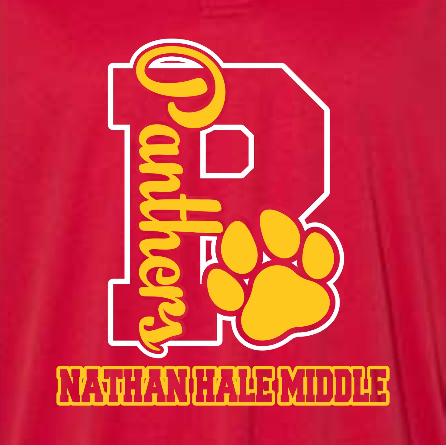 Nathan Hale MS Ladies Fine Jersey T-shirt - Design A