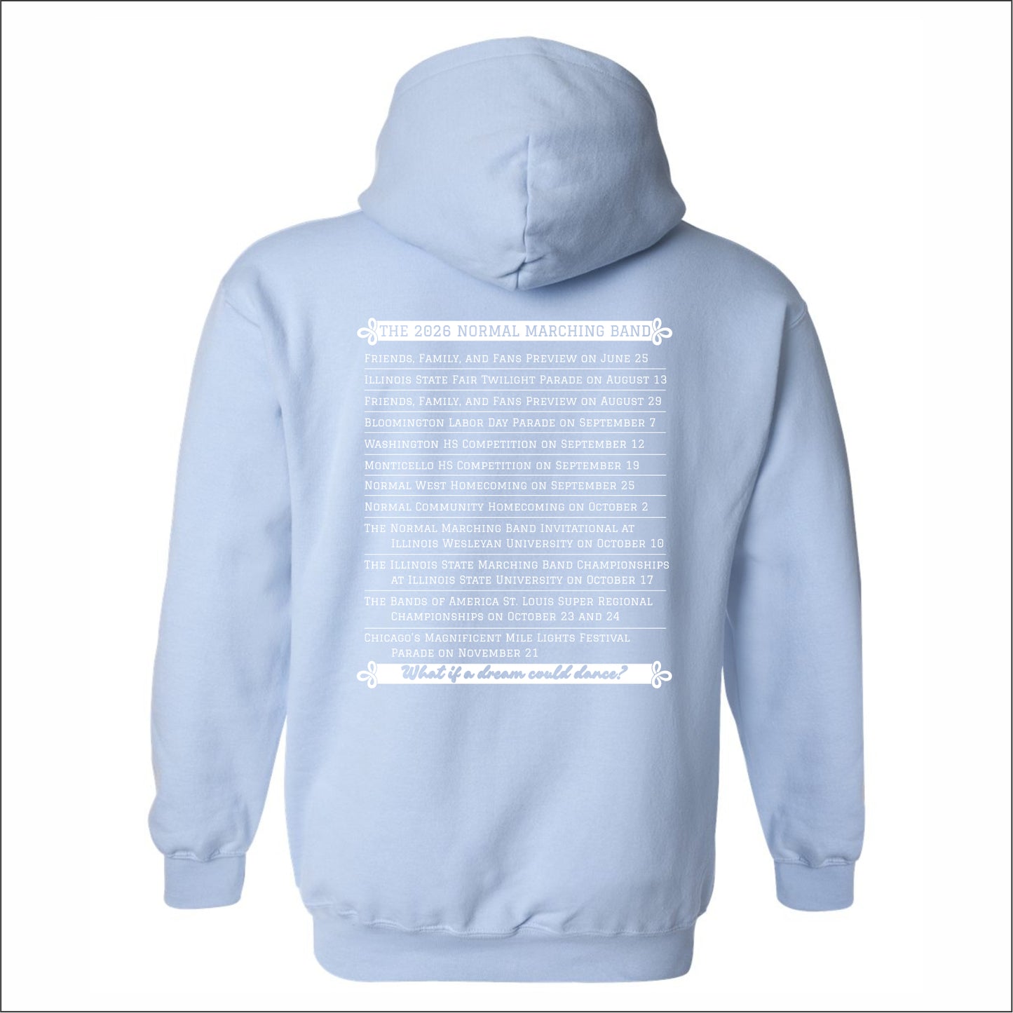 Normal Marching Band Hoodie SHOW SHIRT