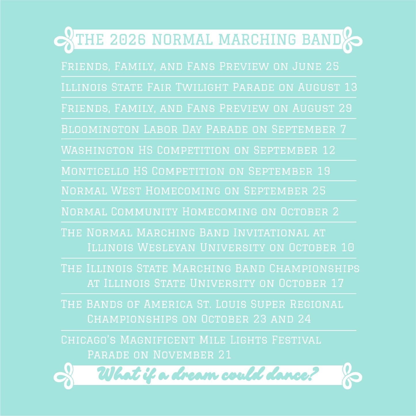 Normal Marching Band Crewneck SHOW SHIRT