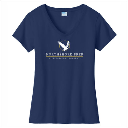 Northshore Prep Ladies Long Sleeve Fan Favorite V-Neck Tee