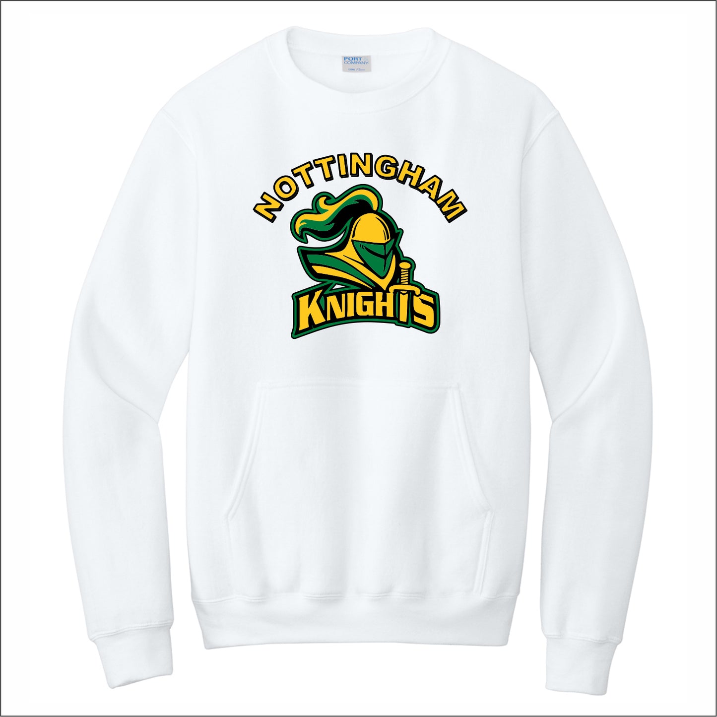 Nottingham School Crewneck Pouch Pocket Sweatshirt
