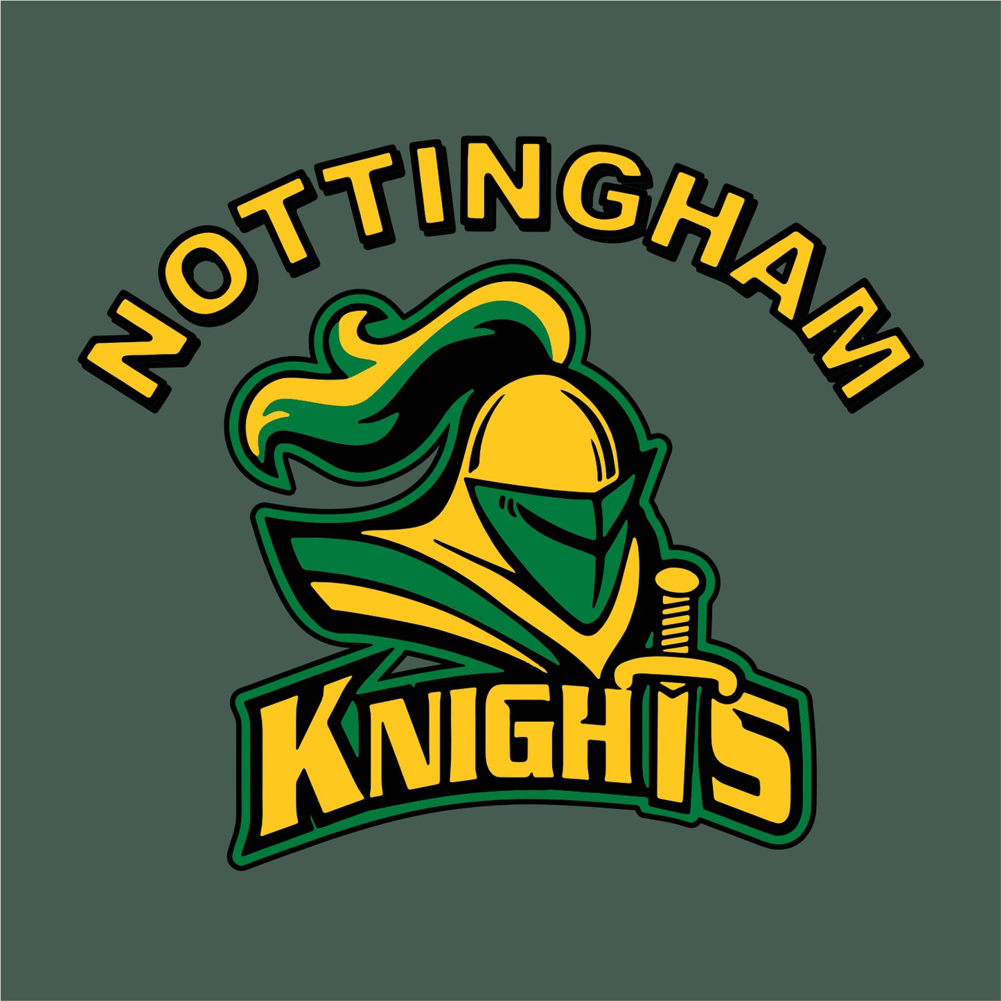 Nottingham School Super Heavyweight 10oz Hooded Sweatshirt
