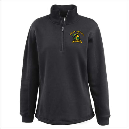 Nottingham School Ladies Open Bottom 1/4 Zip Sweatshirt