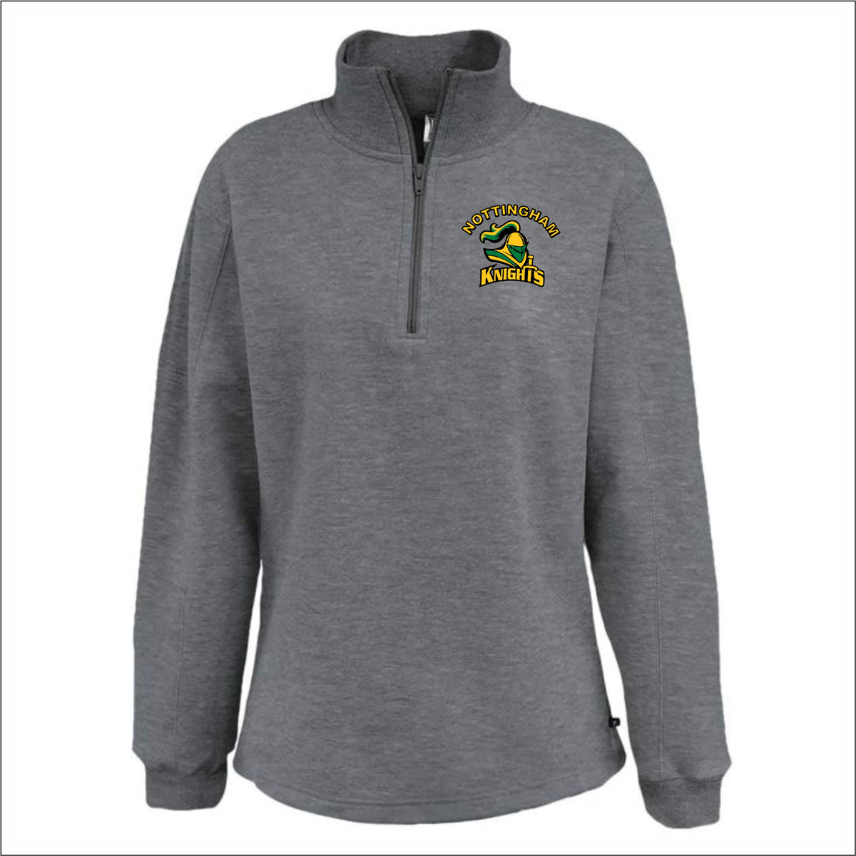 Nottingham School Ladies Open Bottom 1/4 Zip Sweatshirt