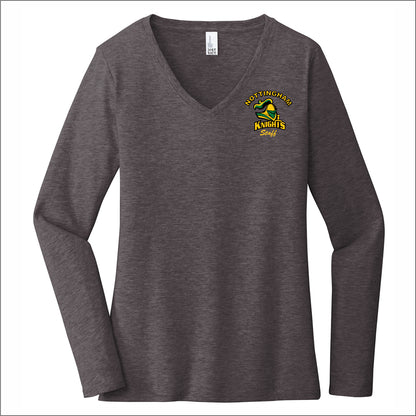 Nottingham Staff Ladies VIT V-Neck Long Sleeve T