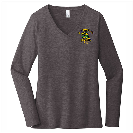 Nottingham Staff Ladies VIT V-Neck Long Sleeve T