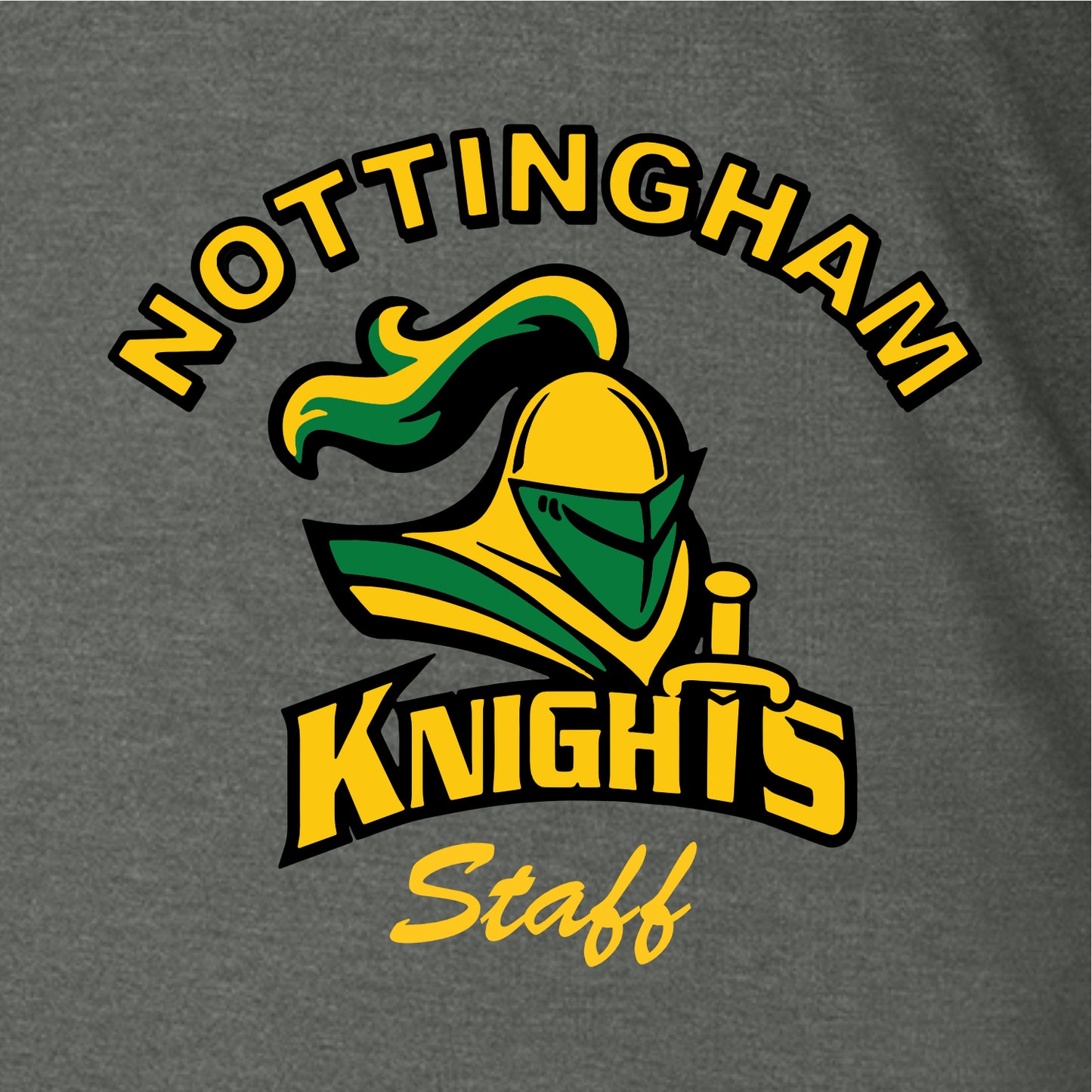 Nottingham Staff Ladies Halftime Stripe Long Sleeve V-Neck Tee