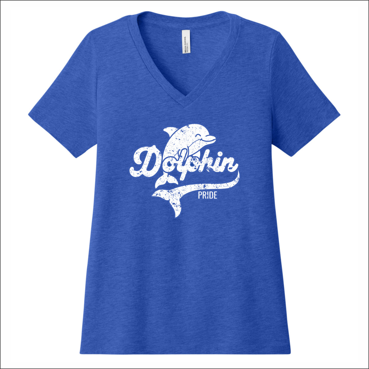 Old Bridge Spiritwear Ladies Relaxed Heather V-Neck Tee - Des. A