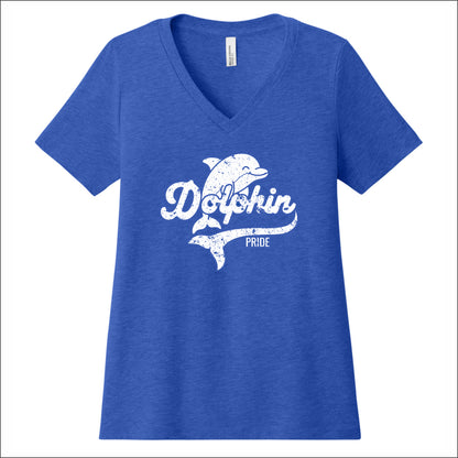 Old Bridge Spiritwear Ladies Relaxed Heather V-Neck Tee - Des. A