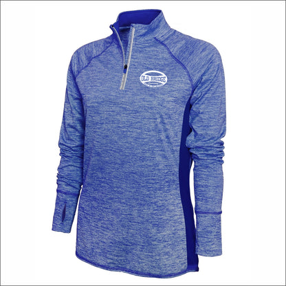 Old Bridge Spiritwear Ladies Performance 4-Runner Long Sleeve 1/4 Zip - Des. B