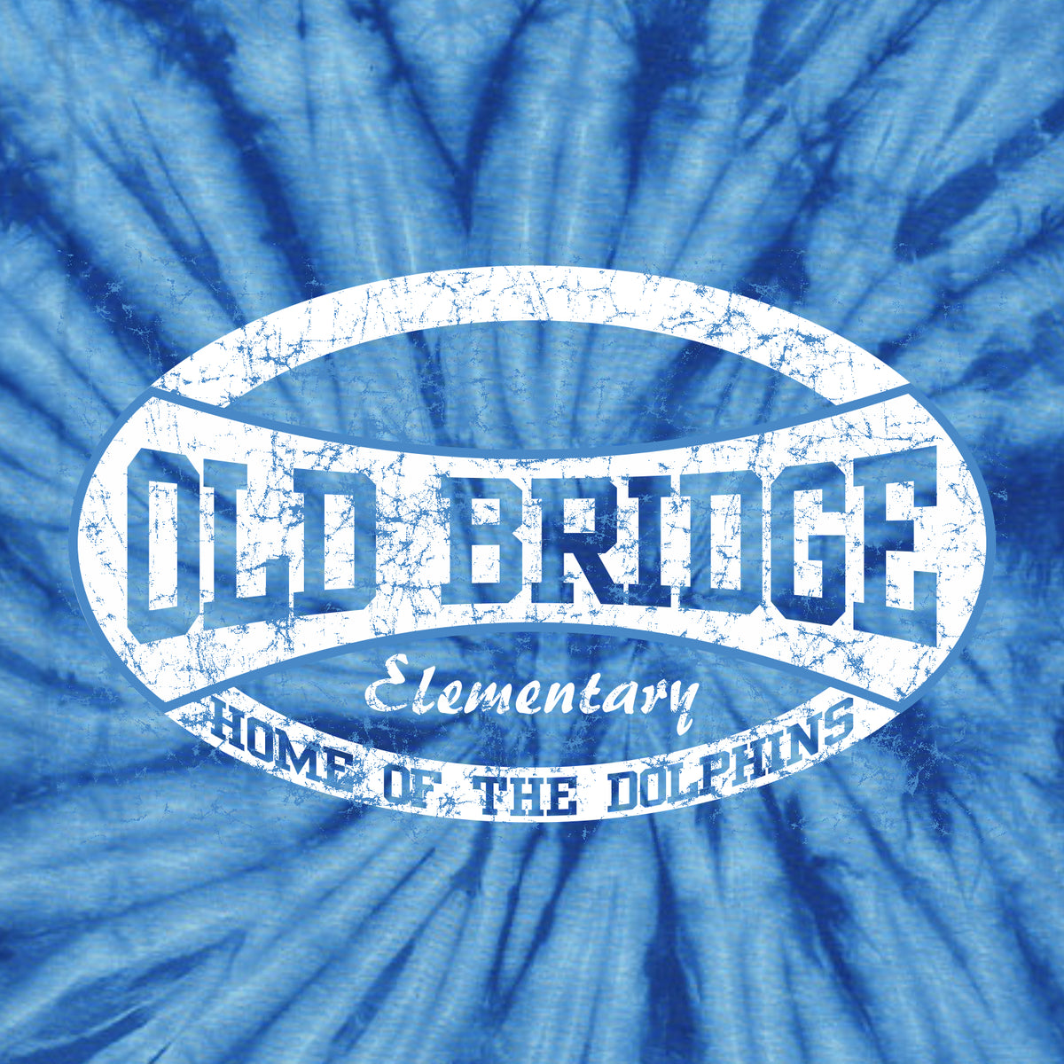 Old Bridge Spiritwear  Multicolor Tie-Dye T-shirt - Des. B