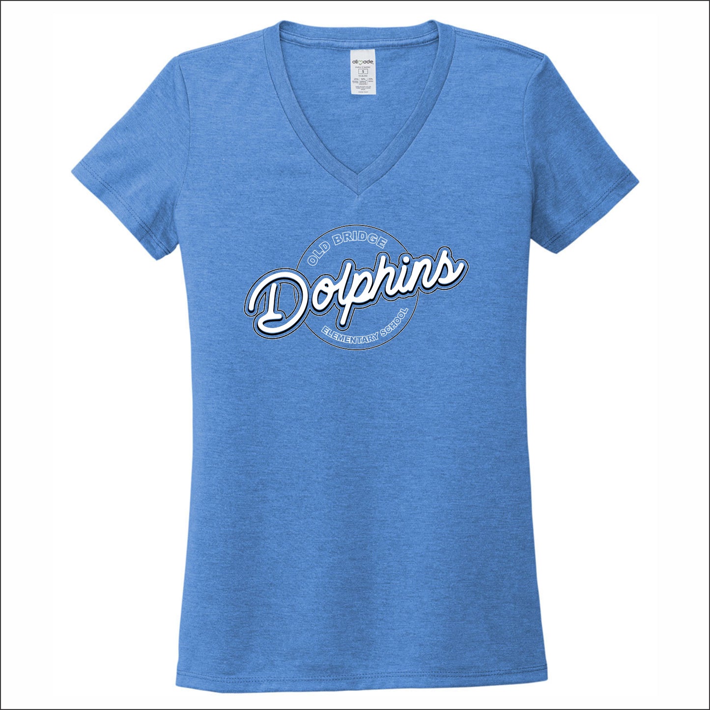 Old Bridge Spiritwear Allmade Sustainable Ladies V-Neck Tee