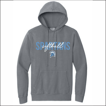 OMS Softball Beach Wash Garment Dyed Hoodie - Des. A