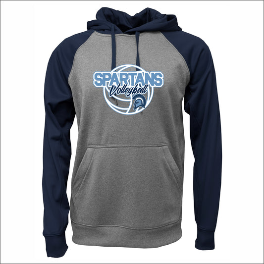 OMS Volleyball Performance Raglan Colorblock Hooded Sweatshirt