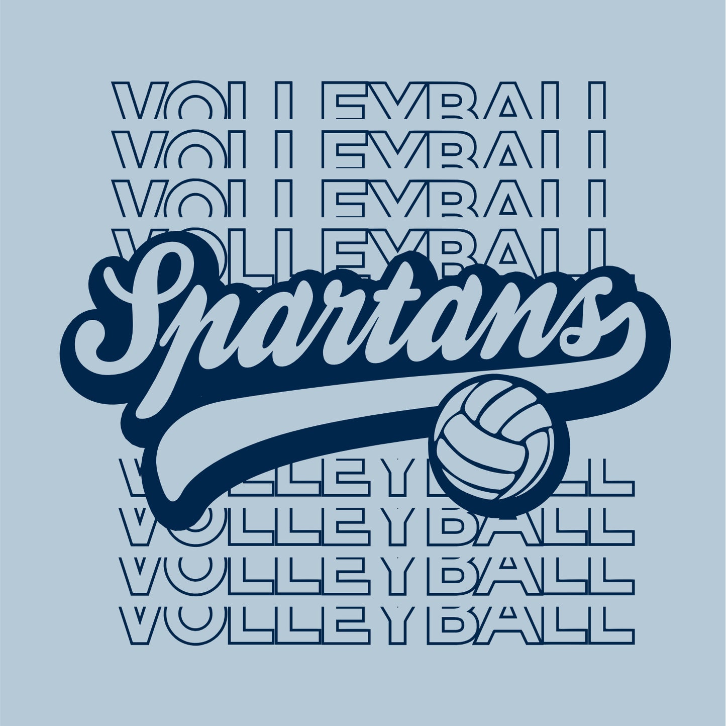 OMS Volleyball Ladies Soft Sponge Oversized Crewneck