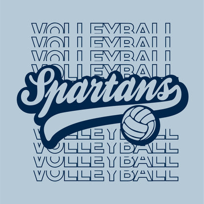OMS Volleyball Ladies Soft Sponge Oversized Crewneck