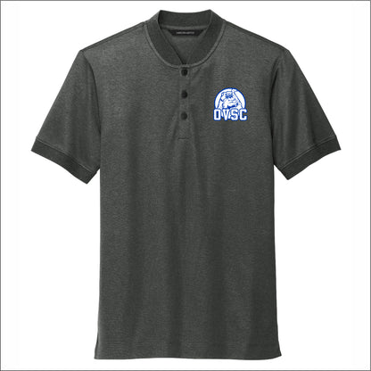 OVSC Stretch Pique 3 Button Henley