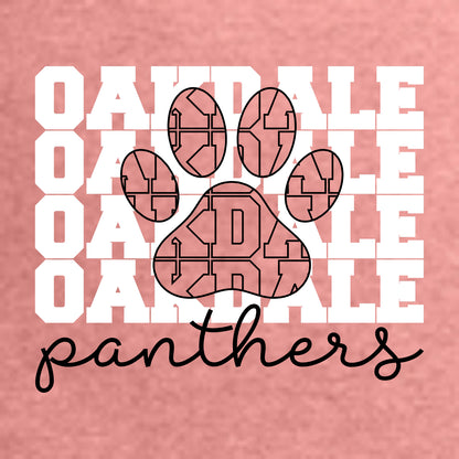 Oakdale Elementary Ladies Tri-Blend Long Sleeve Tunic Tee