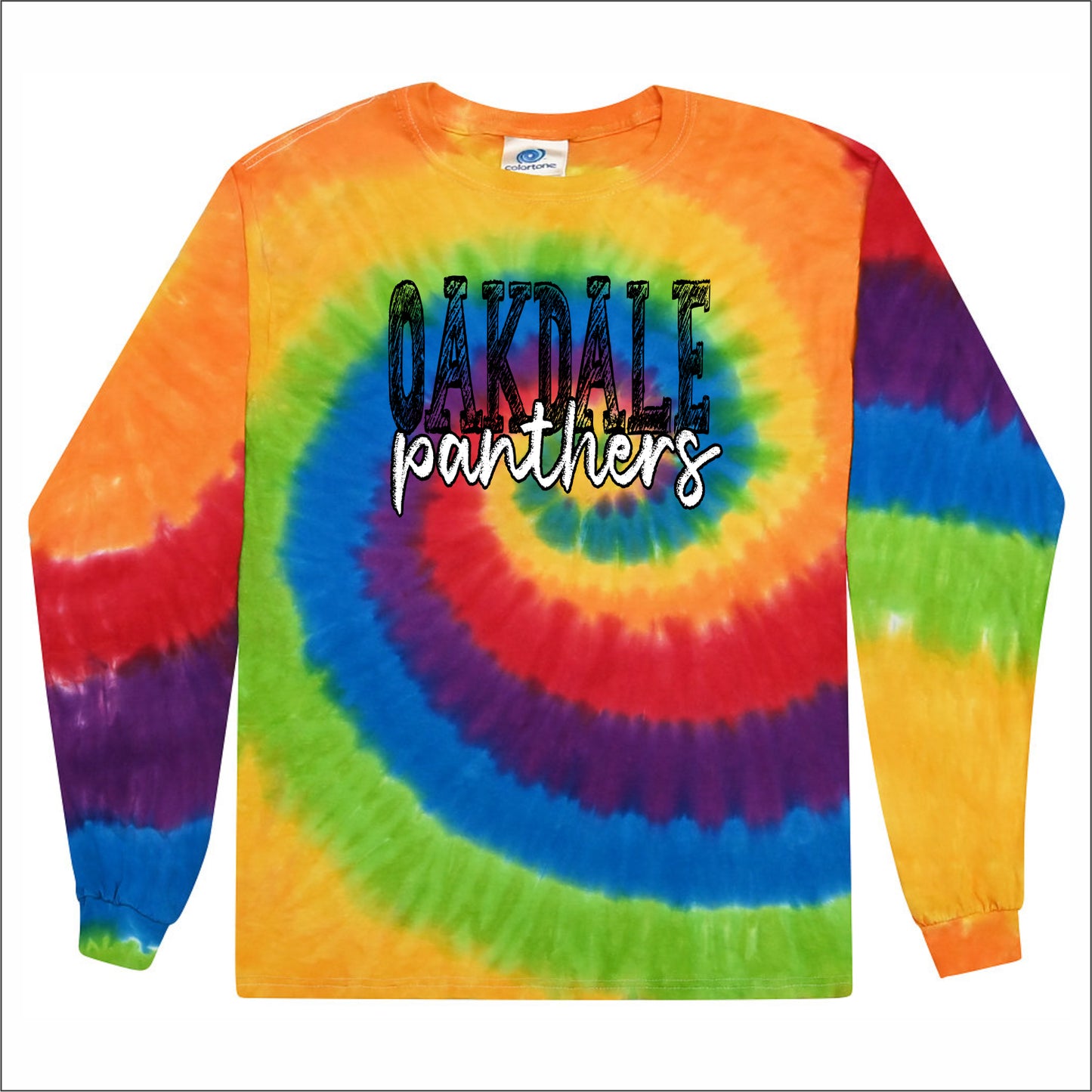 Oakdale Elementary Tie-Dye Long Sleeve T-shirt